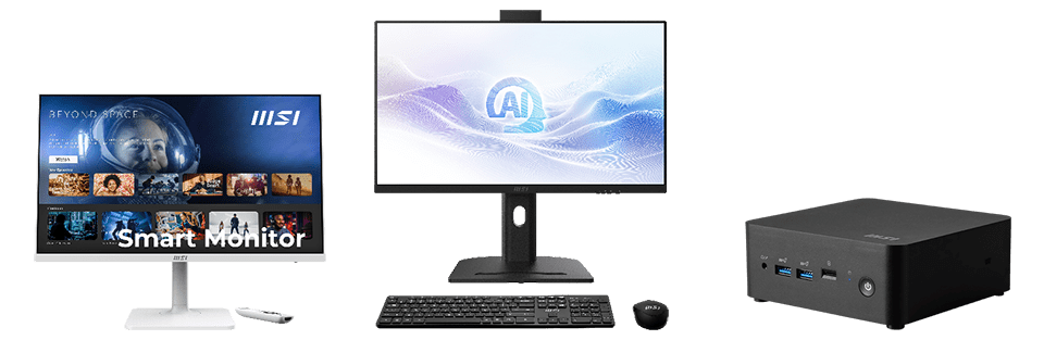 AI Gaming Desktop and Gaming Monitor 